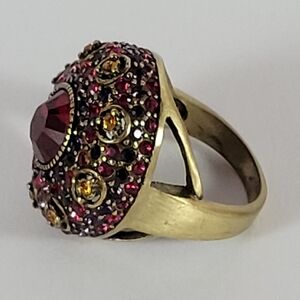HEIDI DAUS BRONZ COLECTION RING .SIGNED SIZE 7.